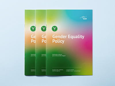 Gender Policy Manual - ACDI editorial graphic design