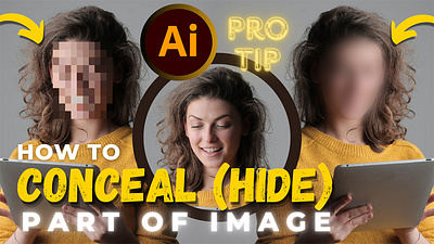 How to Conceal (Hide) Specific Area of Any Image in Illustrator adobe illustrator adobe illustrator tutorial conceal part of image creative alys creative tutorial design graphic design hide area of image how to illustrator image editing illustrator tutorial image editing photo editing tutorials