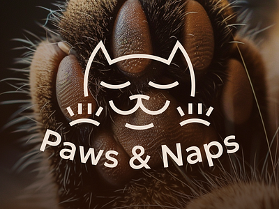 Paws & Naps branding graphic design logo