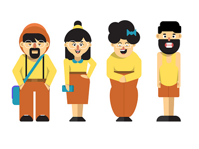 Characters app development character design digital art digital illustration illustrations mobile app mobile ui ui design user experience user interface ux design vector vector design vector illustrations