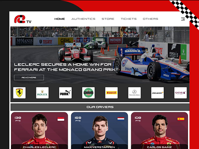 F1 Racing TV UI Design: Speed Meets Innovation user experience