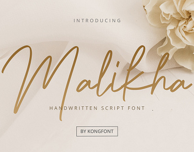 Malikha Modern Handwritten Font branding design font handwritten illustration italic logotype script typeface ui