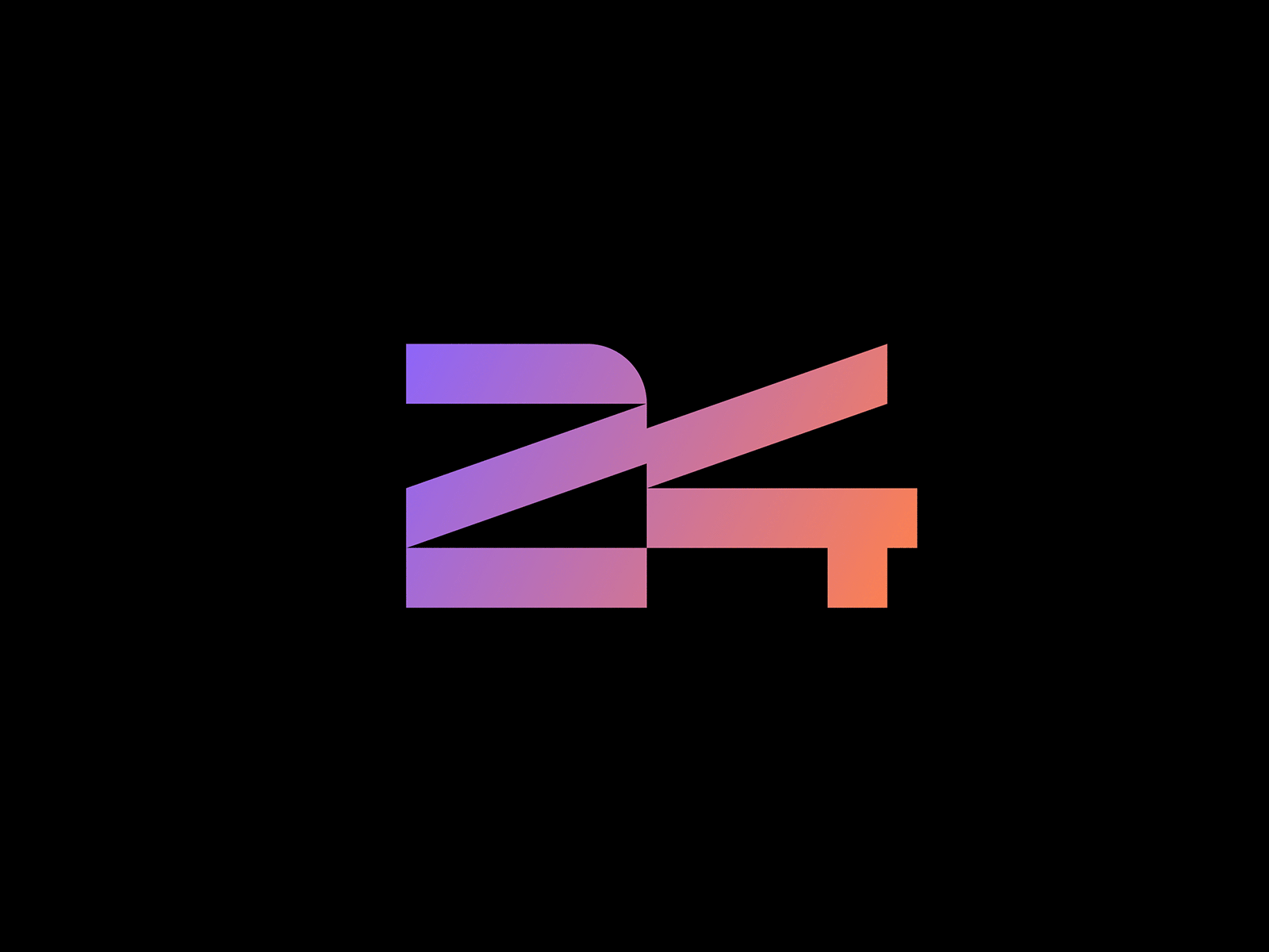 Accelerate24 - Mark 24 accelerate animation ecommerce event design logo mark tech