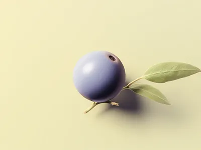 Creme blue 🫐 antioxidants blue blueberry fruit health illustration leave natural serene smoothies superfood vitamins wild