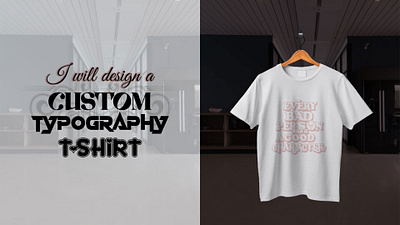Creative Typography T-shirt Design. advart branding cloth clothing creative design designer fashion graphic design shirt shop t shirt tshirt typography ui ux