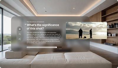Apple TV InSights Concept 1 of 3 ai apple appletv artificial intelligence concept interface tv tvos ui ux