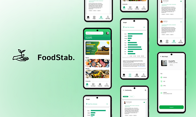 FoodStab UI Design android food mobile ui uiux