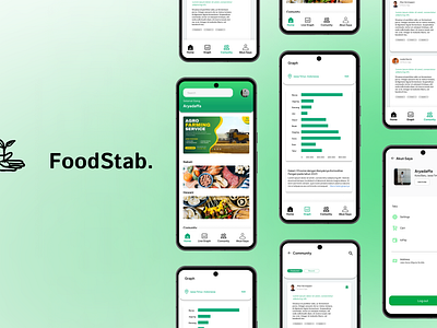 FoodStab UI Design android food mobile ui uiux