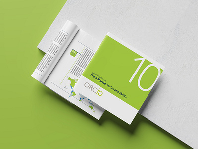 Orcid 10 Year Anniversary Report adobe illustrator adobe indesign brand assets branding editorial design graphic design report design