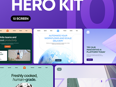 Hero Kit - Sale app branding color design illustration iphone logo page ui web