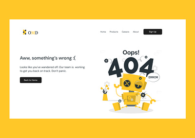 404 Error Page 404 app design error illustration ui ux web