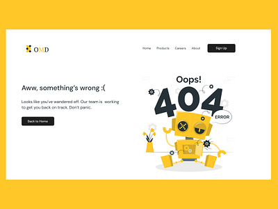 404 Error Page 404 app design error illustration ui ux web