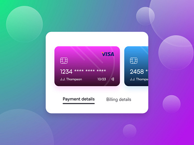 Credit card carousel design app design banking app credit card design mobile app product design ui ui design ui ux user experience ux uxdesign