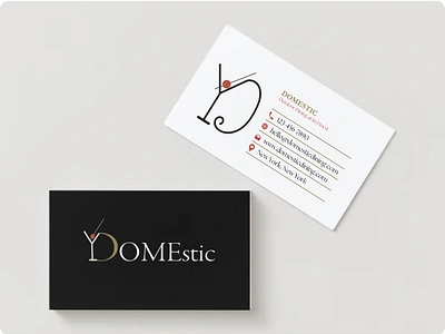 Domestic Business Card Design artdeco branding cocktailglass design font garamond graphic design graphicdesign graphicdesigner graphics illustration logo newyork retro smallbusiness typeface ui vector woman womaninbusiness