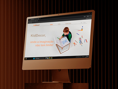 KidDecor Website adobe branding communication design computer cor criatividade design designer de web didático funcional graphic design kids logo modern online pc produto simples site ui