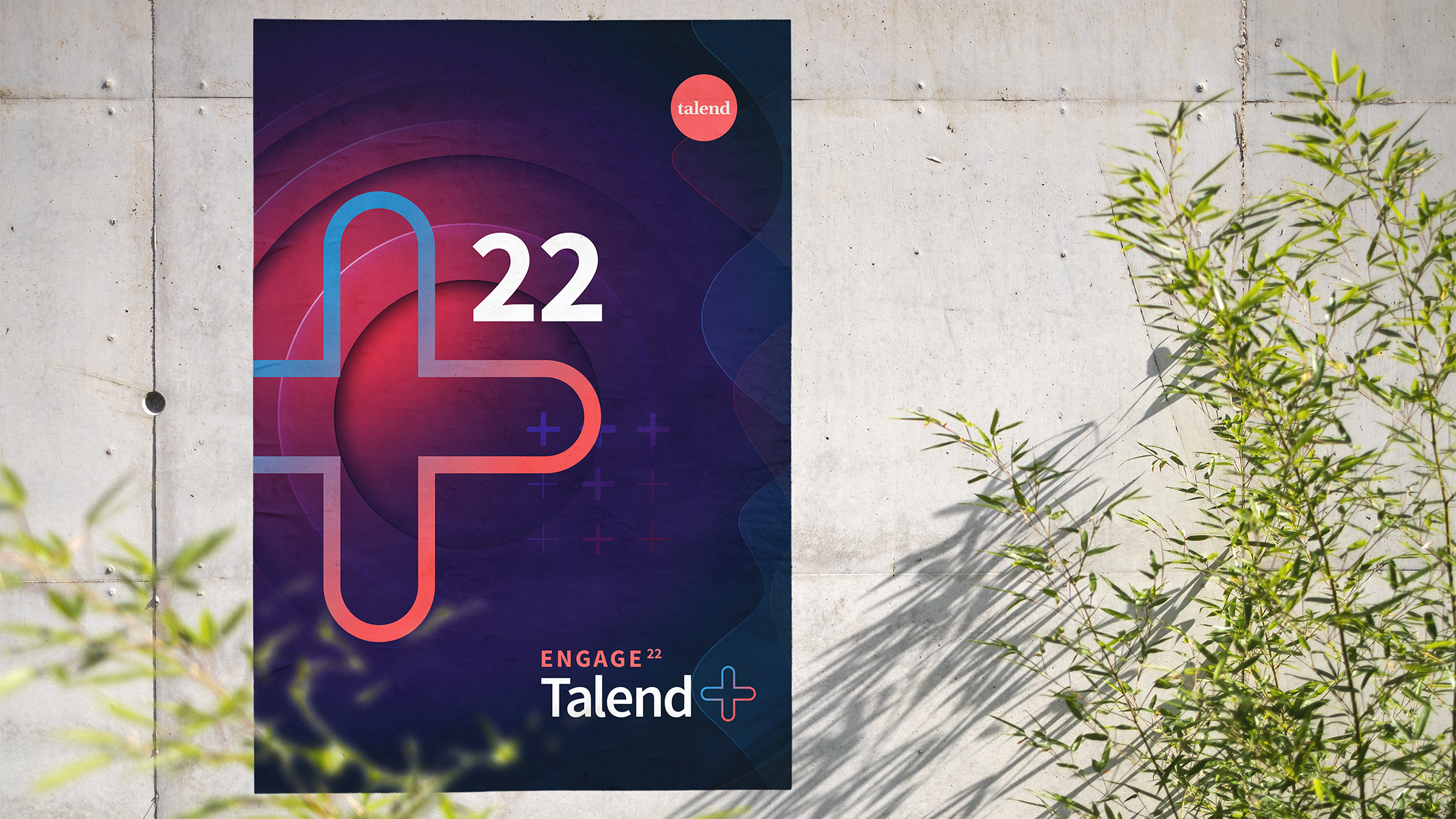 Talend Engage 22 brand design branding design event identity graphic design identity illustration logo visual design