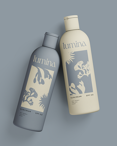 Lumina Eco Friendly Suncare Brand branding design graphic design illustration logo typography
