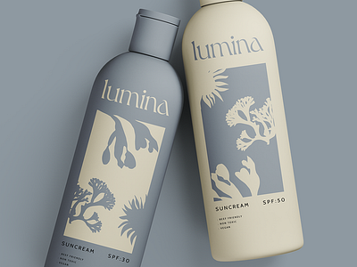 Lumina Eco Friendly Suncare Brand branding design graphic design illustration logo typography