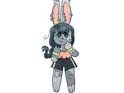 Gray Bun! anthro bunny characters design furry illustration rabbit