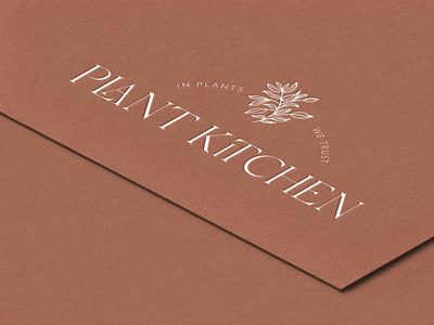 Plant Kitchen Vegan Restaurant Branding branding design graphic design illustration logo typography