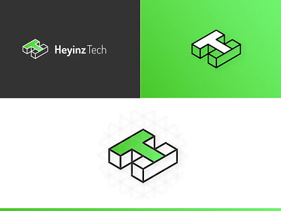 Heyinz Tech Logo branding design graphic design illustration logo minimal