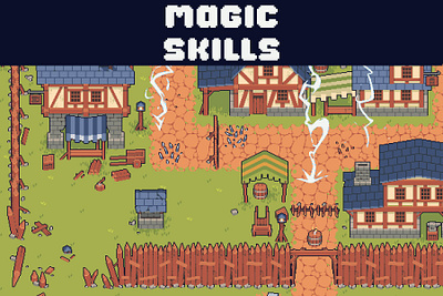 Free Magic and Traps Top-Down Pixel Art Asset 2d art asset assets effect effects fantasy game game assets gamedev illustration indie indie game magic pixel pixelart pixelated rpg top down topdown