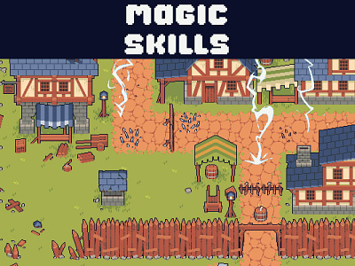 Free Magic and Traps Top-Down Pixel Art Asset 2d art asset assets effect effects fantasy game game assets gamedev illustration indie indie game magic pixel pixelart pixelated rpg top down topdown