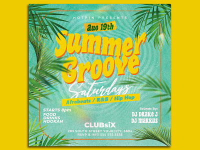 Summer Party Flyer Template spring flyer