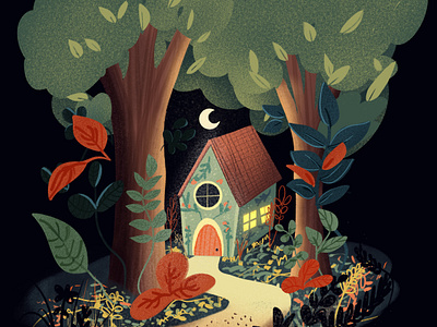 Storybook House - Procreate design illustration procreate sketches