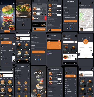 Redesign Burger Mobile App burger design figma foodapp redesign ui uiux designer