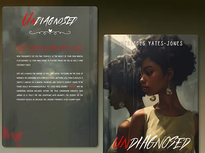 "Undiagnosed" Book Cover Design book book cover book design design figma graphic design