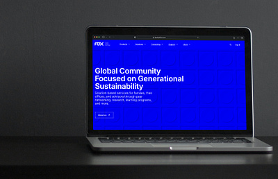 FOX - Family Office Exchange Redesign blue hero home texture ui ux web design
