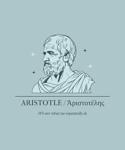 Aristotle Design T-shirt ai aristotle design graphic design illustration tshirt typography