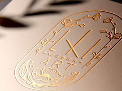 Lxi Weber Art - Logo Design artist artistlogo brandidentity dearabbiedesign dearabbydesign logodesign websitedesign