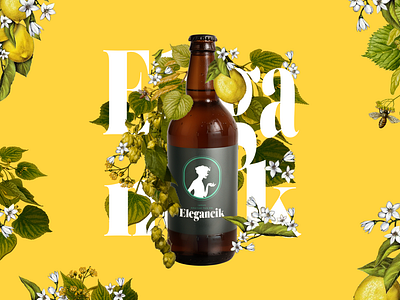 Product design - premium beer label beer bottle branding can collage dandy graphic design label premium product design scrapbook ux
