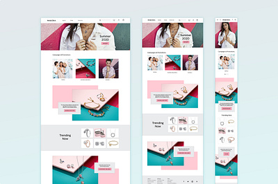 Responsive Design - Pandora Jewelry Website Design ecommerce fashion jewelry retailoperations ui design website design