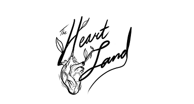 The Heart Land branding concept illustration typography