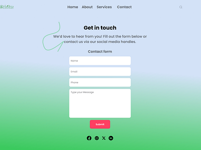 contact page #dailyUI 028#