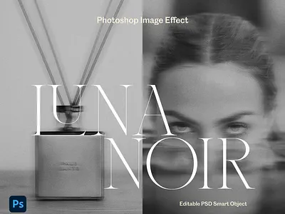 Luna Noir - Dreamy Black & White Image Effect / Photoshop PSD black and white black and white photo effect image effect photo effect photoshop photoshop effect psd