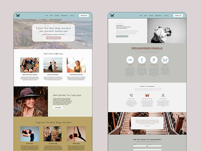 Website Design - Yoga Teacher and Coach branding content strategy services ui ux website yoga