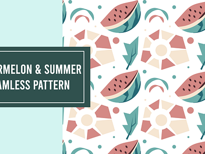 Watermelon and Summer Seamless Pattern in Illustrator Tutorial adobe illustrator free course graphic design seamless pattern summer tutorial watermelon