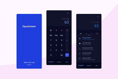 Calculator App app design calculator dailyui modern design ui ui design