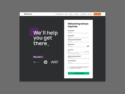 Directive Contact Form - UI Design graphic design ui user interface design web