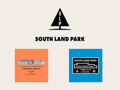 South Land Park Eichler Community - custom artwork architecture california eichler house drawing illustration logo logo design mid century modern minimalism minimalist sacramento signage signage design vector vector art vector illustration