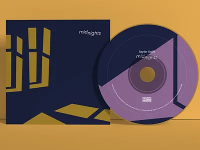 MIDNIGHTS - TAYLOR SWIFT album branding cd design graphic design illustration redesign