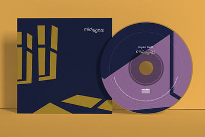 MIDNIGHTS - TAYLOR SWIFT album branding cd design graphic design illustration redesign