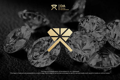 DA Jewelry Manufacturer Logo branding business logo company logo design graphic design jewelry logo logo design vector