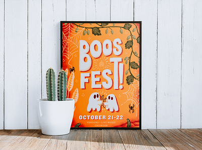 WGBCo. Boos Fest Event Poster graphic design illustration lettering print print design