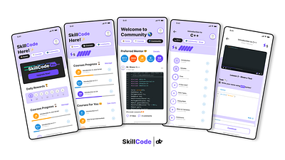 Skillcode - Course app course app courses app courses mobile app design mobile app ui ui ux