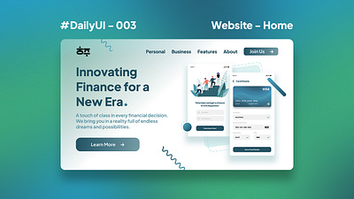 DailyUI 003 - Website branding design graphic design ui ux website